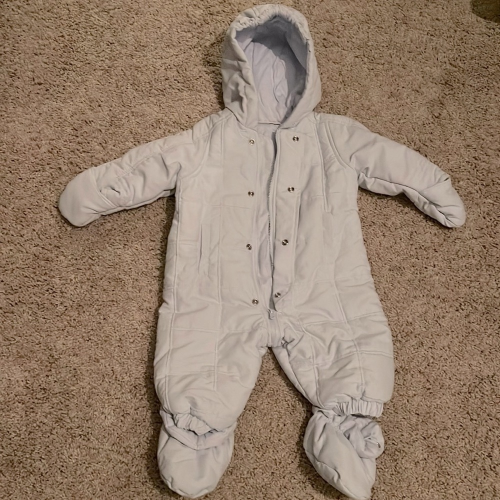 Baby Puffer Onsie in Light Blue 💙